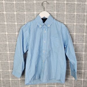 Oscar de la Renta Blue Checkered Shirt